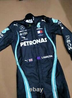 F1 L. Hamilton 2020 Style Costume De Course Imprimé Go Kart/karting Race/racing Suit