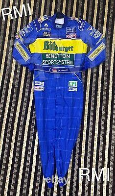 F1 Michael Schumacher 1995 Patchs Brodés Costume Go Kart / Karting Race Suit
