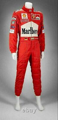 F1 Michael Schumacher 2001 Costume De Course Go Kart Avec Sublimation Et Cadeaux Gratuits