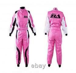 F1 Pink Go Kart Racing Suit Cik/fia Niveau 2 Suit & Gifts & Toutes Tailles