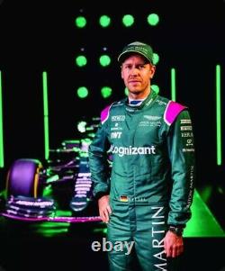 F1 Sebastian Vettel 2021 Style Imprimé Costume De Course Go Kart/karting