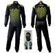Go Kart Race Suit Cik/fia Niveau 2 Noir Lamborghini Karting Et Racing Suit