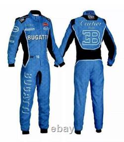 Go Kart Race Suit Cik/fia Niveau 2 Suivi Douanier Du Bugatti Racing Dans Toutes Les Tailles