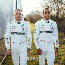 Go Kart Race Suit White Lewis Hamilton Imprimé Suit Racing Avec Livraison Gratuite