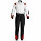 Go Kart Racing Suit -cik/fia Niveau 2 F1 Sparco White & Black Sublimation Suit