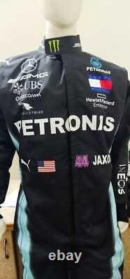 Go Karting Suit Lewis Hamilton Mercedes Petronas Racing Karting Suit Gants Gratuits