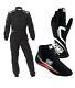 Go-kart-race-suit-cik Fia-niveau-2-approuvé-avec-chaussures-glove-et-free-balaclava