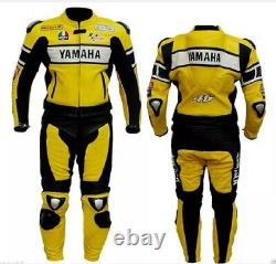 Jaune Yamaha Moto/motorbike Leather Suit Hommes Racing Biker. Dans Toutes Les Tailles