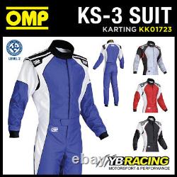 Kk01723 Omp Ks-3 Ks3 Kart Race Suit Cik-fia Niveau 2 Approuvé En 4 Couleurs
