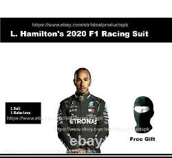 L. Hamilton F1 Suit Karting Suit 2018 Patronas Mercedes Team Go Kart Race Suit