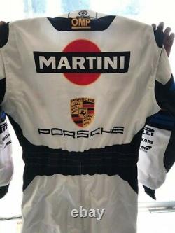 Martini Go Kart Race Suit Cik/fia Niveau 2 Approuvé Avec Des Cadeaux Gratuits Inclus