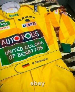 Miachael Schumacher 1992 Combinaison De Course Imprimée / Benetton F1/go Kart/karting Suit