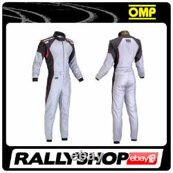 Omp Ks-3 Costume Gris Noir Rouge Taille 58 Go Kart Karting Racing Overall Cik Stock