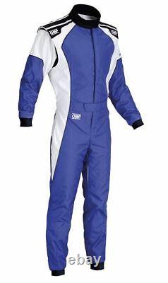 Omp Ks-3 Suit Bleu Blanc Taille 58 Karting Racing Sport Globalement Cik 3 Couches Stock