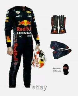 Red Bull Go Kart Race Suit Cik/fia Niveau 2 Approuvé Avec Des Chaussures Et Des Gants Assortis