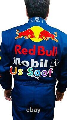 Red Bull Go Kart Race Suite Cik Fia Niveau 2 Approuvé Avec Cadeau De Chaussures Gants Gratuits