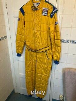 Sparco Race Karting Suit Fmk-fia Approuvé 904 N Taille 58 Vintage Yellow Check+bag
