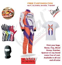 T-shirt Exprit Go Kart Racing Suit Cik Fia Level-2 Et Karting Race Gants